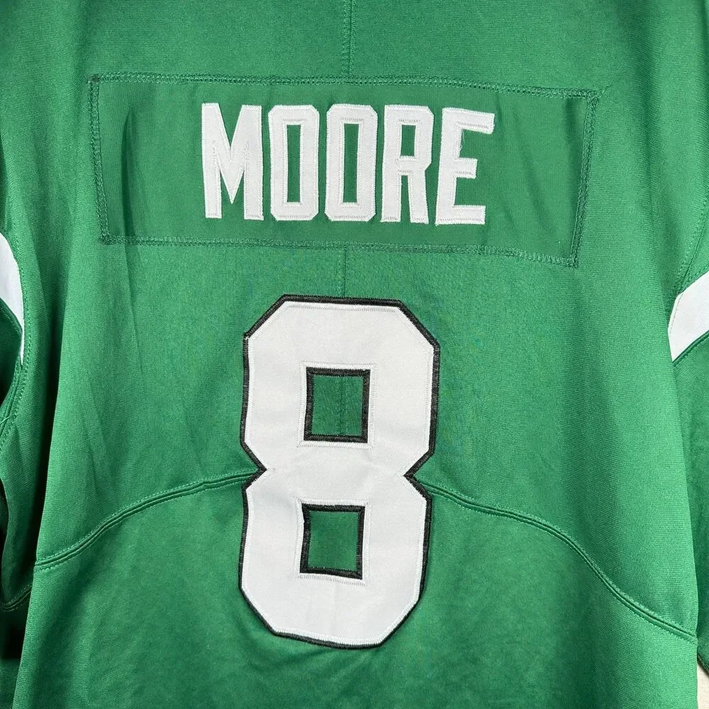 Nike New York Jets NFL Jersey Mens Large Elijah Moore #8 Green Football Shirt